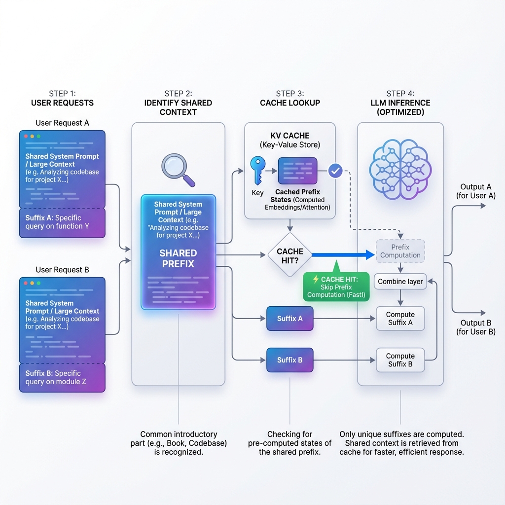 Prompt Caching Architecture Diagram